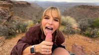alexandavaonly leak - Sucking cock and swallowing cum at the Grand Canyon. Lucki..