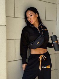 asaakira leak - Sneak peak of some pix I took in the new Pornhub Merch…