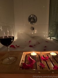babyfooji leak - Take a valentines bath with me? I've got wine and bubbl..