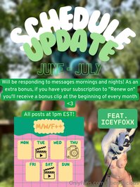 blberrylicious leak - New schedule for the rest of this month and into July! One o..