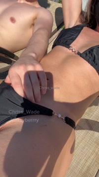 chriss_wade leak - Just chilling by the pool with @jazzzberrry
