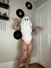 digitalsluut leak - I can’t tell if this is sillier or sexier without the dress ..