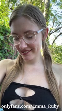 emma_ruby leak - JOI Oustide at a Party I want to make you CUM on me QUICK ..