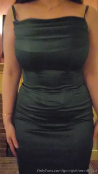 georgietheredhead leak - Do you like the dress better on, or off?