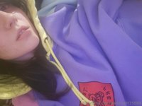 gummypanda888 leak - Wearing a Teddy Fresh hoodie and a butt plug