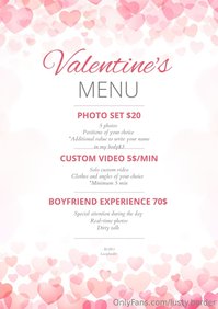 lusty.border leak - VALENTINE'S MENU! Custom experiences at a special price!!!..