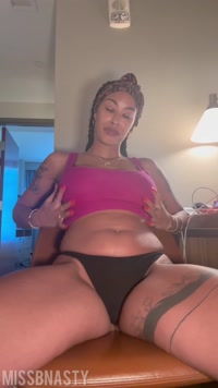 missbnasty leak - I was editing the video of me riding that dildo and seeing h..