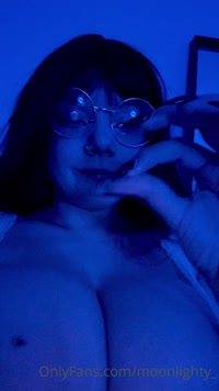 moonlighty_ leak - dildo sucking, licking, spiting, tittyfucking and putting in..