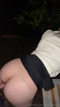 pumpthenplay leak - His cock buried in me outside, the risk only making me tight..