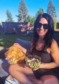 realmisssweetcream leak - Love having dinner on the patio with my best friendSo hap..