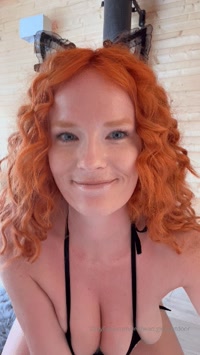 redhead.girlnextdoor leak - POV I’m your girlfriend and I’m showing off my new micro bik..