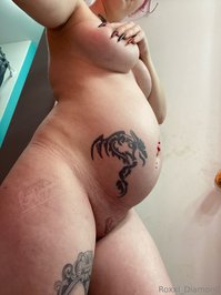 roxxi_diamond leak - Big belly about to pop from my 2020 pregnancy