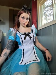 simpqueen leak - alice in wonderland day two of Halloweek