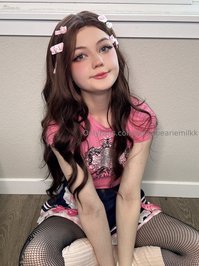 strawbeariemilkk leak - No panties ~ thehehe I love doing photos with skirts and n..