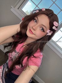 strawbeariemilkk leak - No panties ~ thehehe I love doing photos with skirts and n..