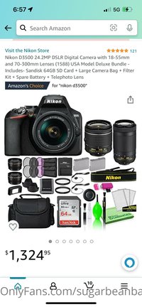 sugarbeanbaby leak - I put a couple different camera sets on the wish list and at..