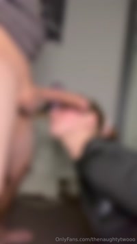 thenaughtytwooo leak - My hands tied behind my back as i suck my way down his thick..