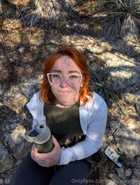 thiccameron leak - cute hiking girl enjoying nature and missing all of u guys