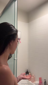 tinyprudencevip leak - I love feeling the shower water hit my asshole